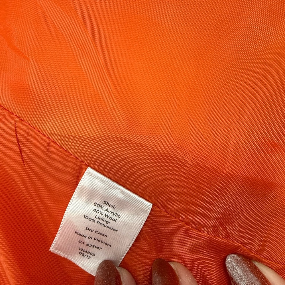 Talbots Women's Bold Orange Blazer - image 6